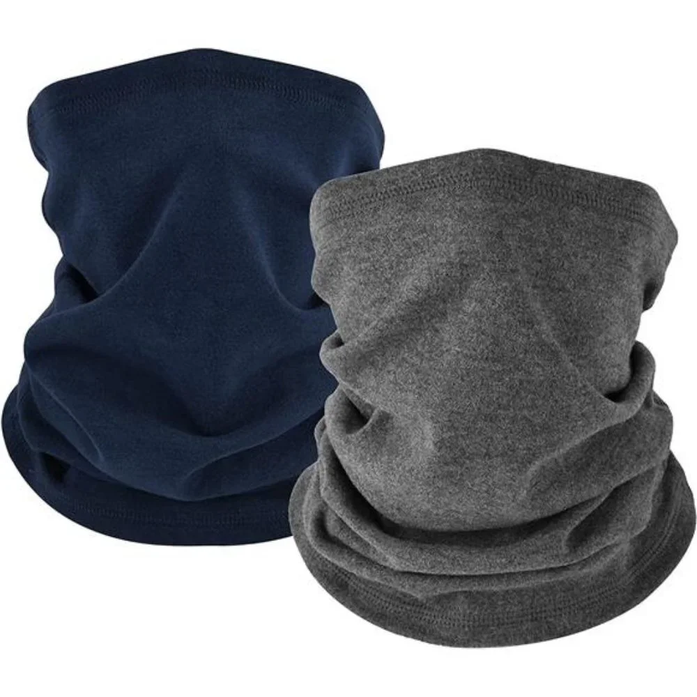 Winter Neck Gaiter Warmer, Soft Fleece Face Mask Scarf for Cold Weather
